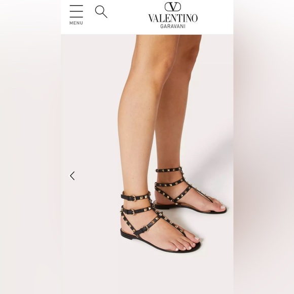 ROCKSTUD CALFSKIN FLAT FLIP-FLOP SANDAL - Picture 2 of 10